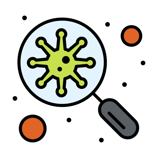 Virus Flatart Icons Lineal Color icon