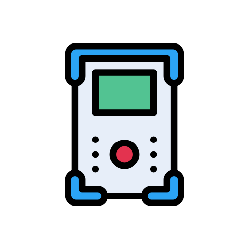 reproductor de video Vector Stall Lineal Color icono
