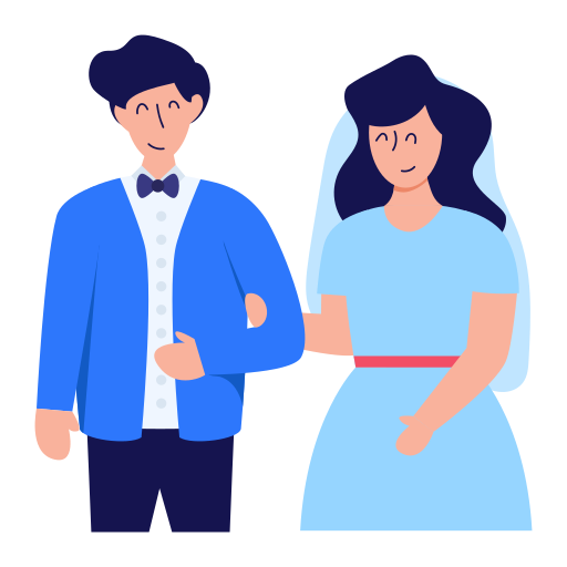 couple de mariage Generic Flat Icône