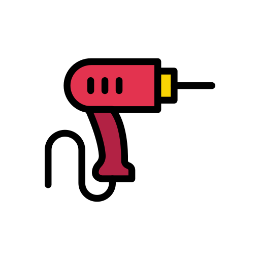 wiertarka ręczna Vector Stall Lineal Color ikona