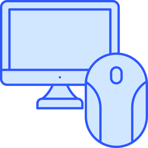 コンピューターのマウス Generic Blue icon