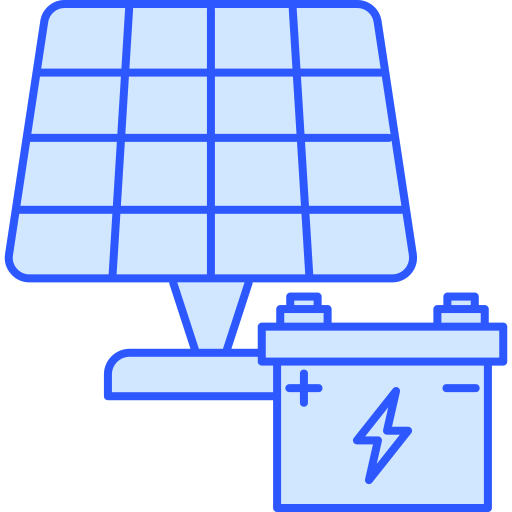 Solar energy Generic Blue icon