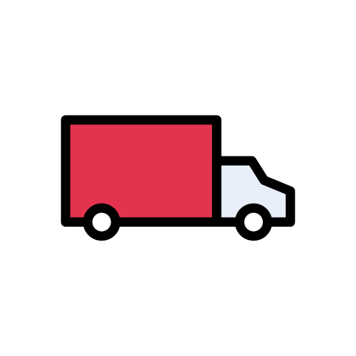 Cargo truck Vector Stall Lineal Color icon