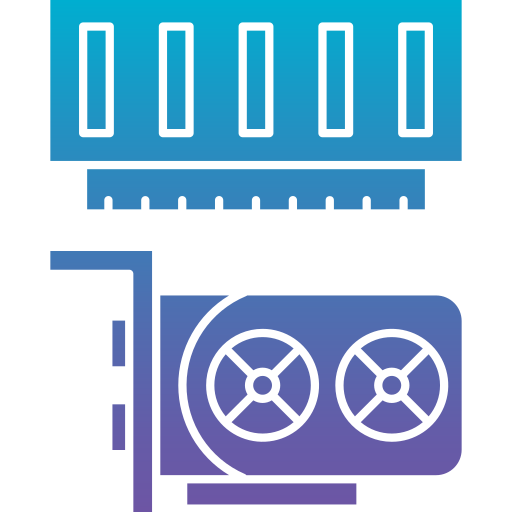 placa gráfica Generic Flat Gradient Ícone