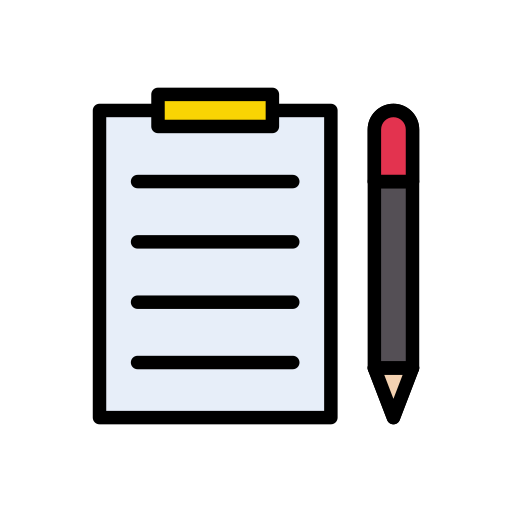 Checklist Vector Stall Lineal Color icon