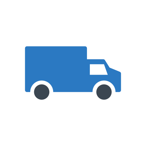 Cargo truck Vector Stall Flat icon