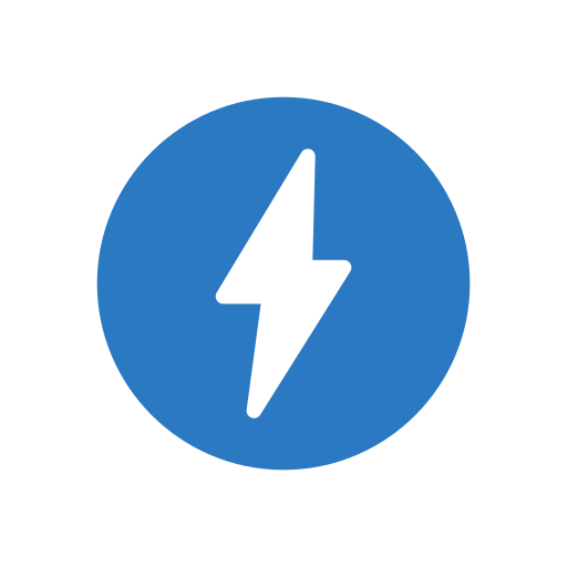 Thunderbolt Vector Stall Flat icon