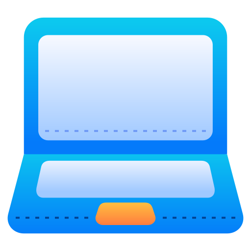 computadora portátil Generic Flat Gradient icono