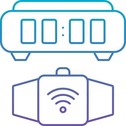 Digital alarm clock Generic Gradient icon
