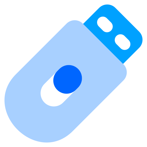 disque flash Generic Blue Icône