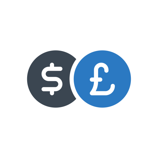 Currency exchange Vector Stall Flat icon