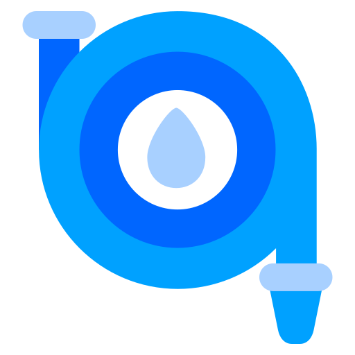 tuyau d'eau Generic Blue Icône