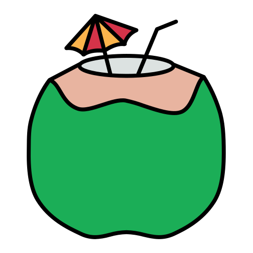 코코넛 음료 Generic Outline Gradient icon