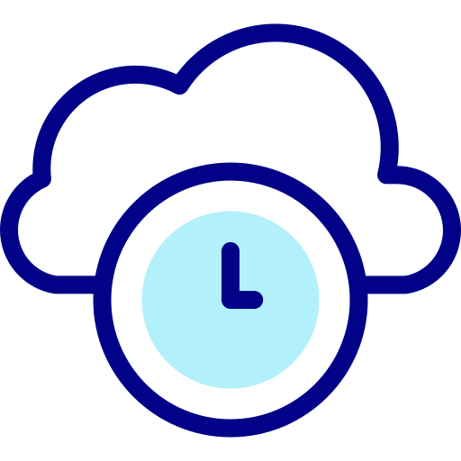 Cloud Detailed Mixed Lineal color icon