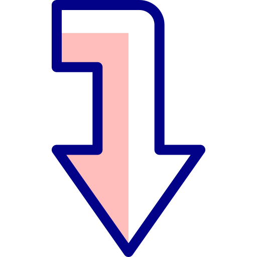 화살 Detailed Mixed Lineal color icon