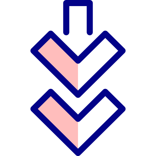 화살 Detailed Mixed Lineal color icon