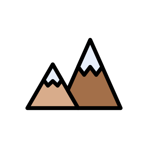 山 Vector Stall Lineal Color icon
