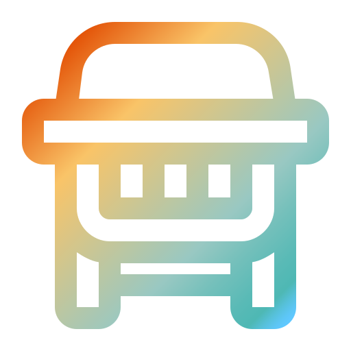 Baby chair Super Basic Rounded Gradient icon
