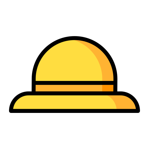 kapelusz przeciwsłoneczny Generic Outline Color ikona
