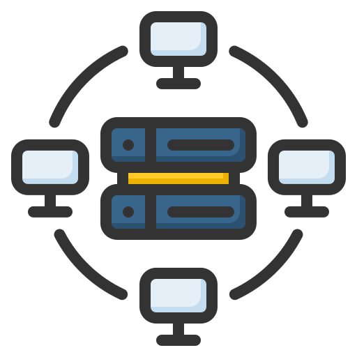Data center Generic Outline Color icon