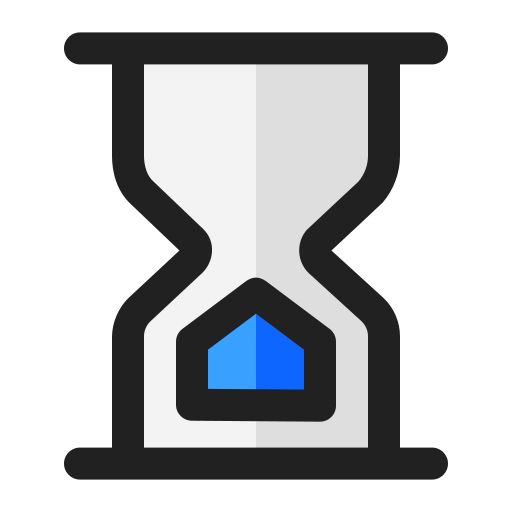 reloj de arena Generic Outline Color icono