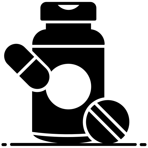 vitaminas Generic Glyph icono