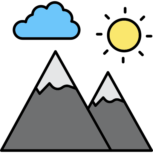 풍경 Generic Thin Outline Color icon