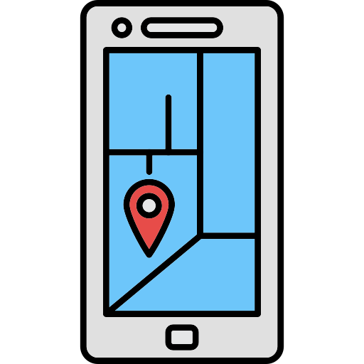 gps Generic Thin Outline Color иконка