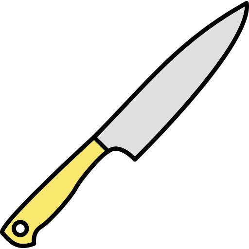 faca Generic Thin Outline Color Ícone