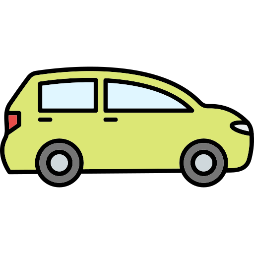 車 Generic Thin Outline Color icon