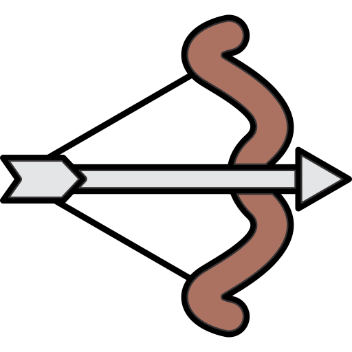弓 Generic Thin Outline Color icon