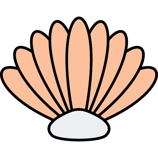 조개 Generic Thin Outline Color icon