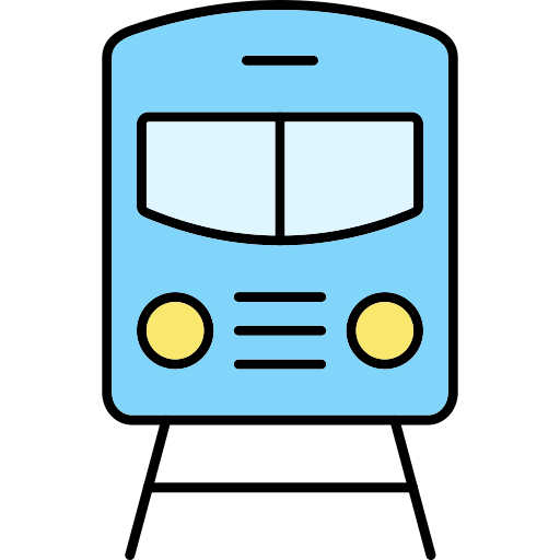 기차 Generic Thin Outline Color icon