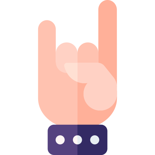 rock'n'roll Basic Rounded Flat icon
