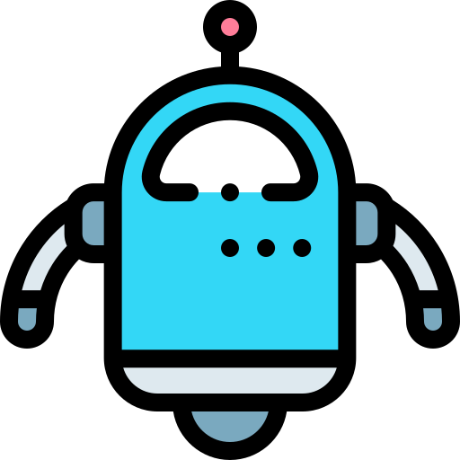 Robot Detailed Rounded Lineal color icon