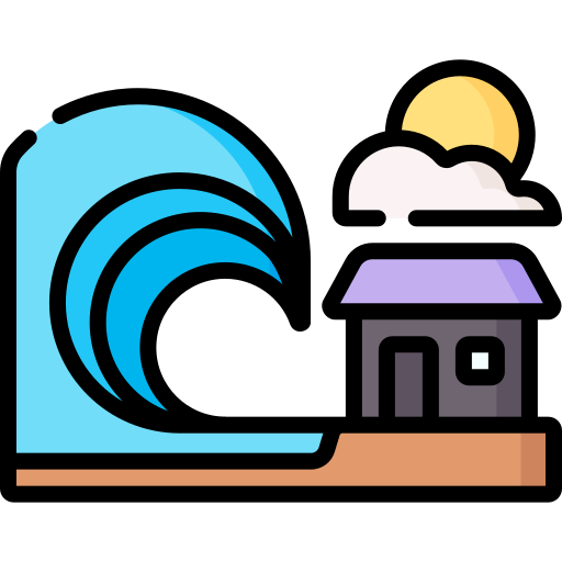 tsunami Special Lineal color icono