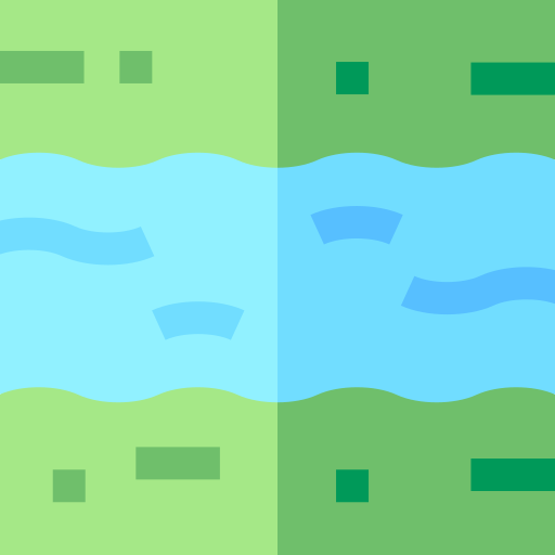 River Basic Straight Flat icon