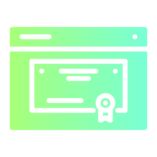 certificado Generic Flat Gradient icono