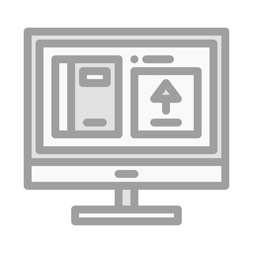 Upload Generic Grey icon