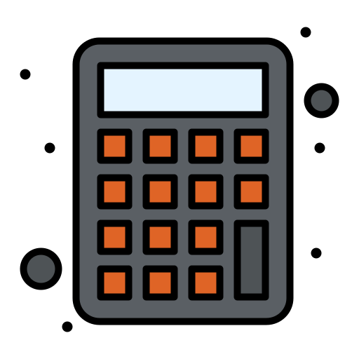 kalkulator Flatart Icons Lineal Color ikona