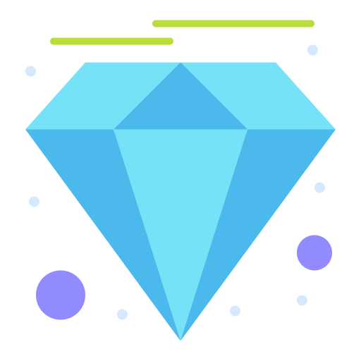 diamant Flatart Icons Flat Icône