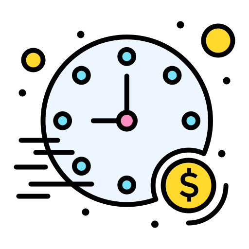 Time Flatart Icons Lineal Color icon