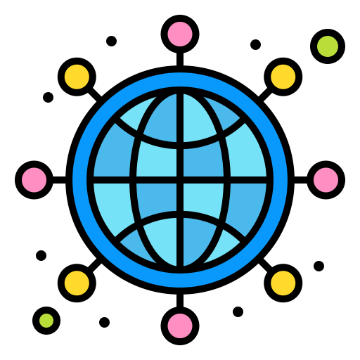 wereldwijd Flatart Icons Lineal Color icoon