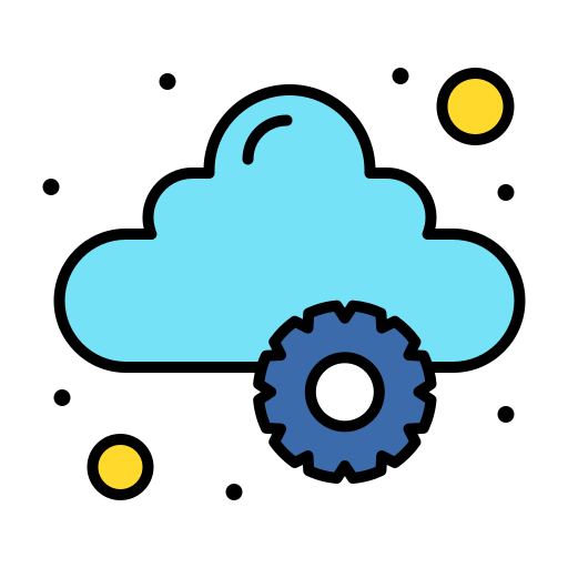 nuage Flatart Icons Lineal Color Icône