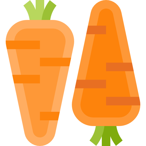 wortels Basic Straight Flat icoon
