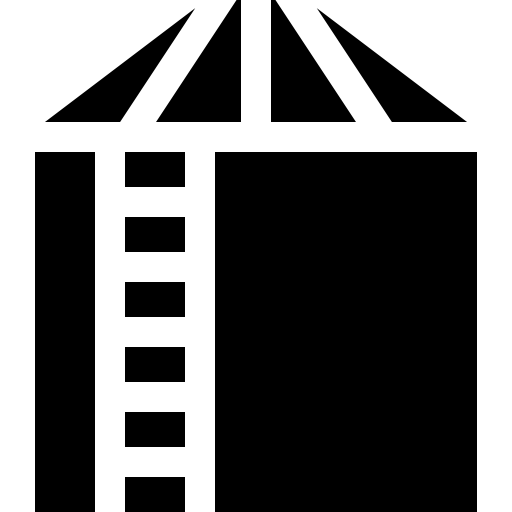 silo Basic Straight Filled icono