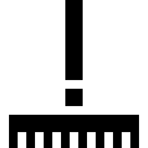 レーキ Basic Straight Filled icon