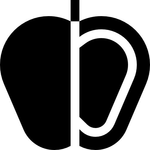 manzana Basic Straight Filled icono