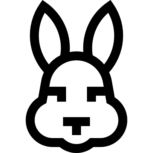うさぎ Basic Straight Lineal icon