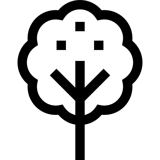Árbol de frutas Basic Straight Lineal icono